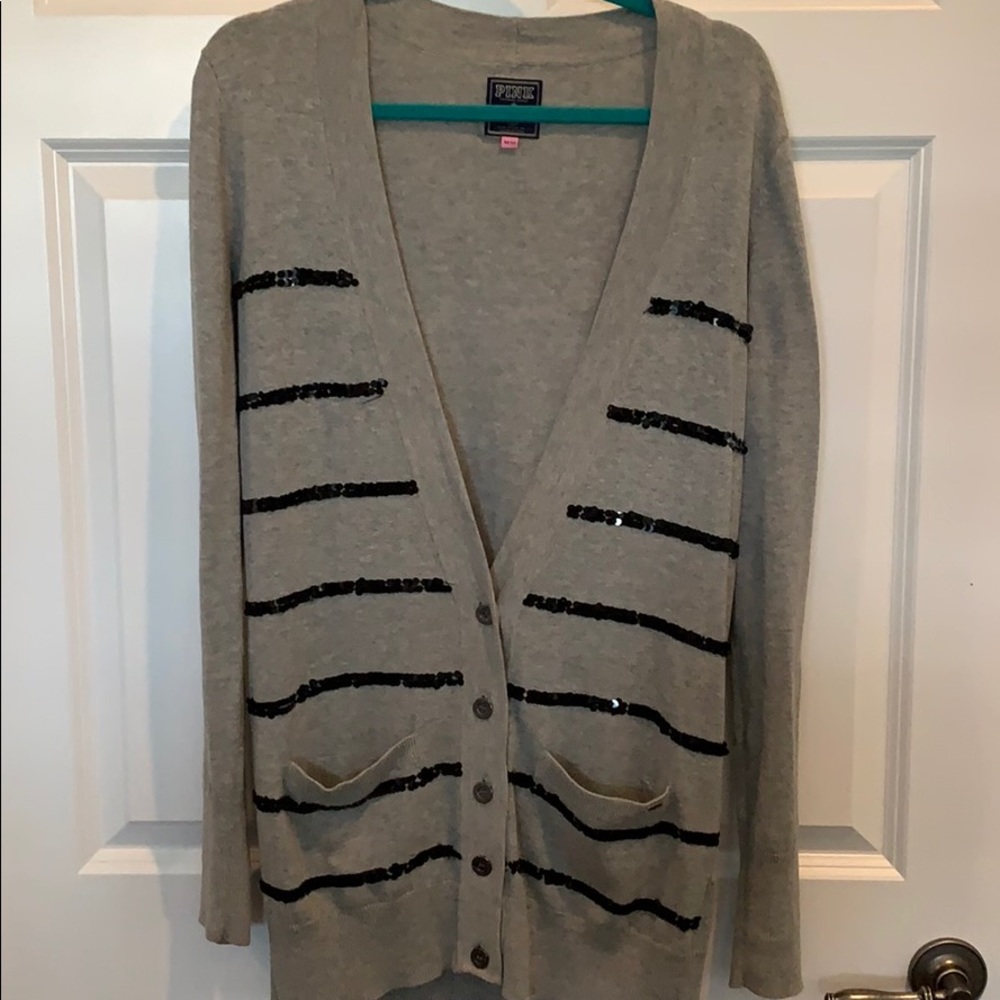 Pink Cardigan Sweater